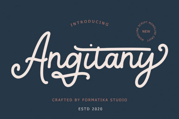Angitany: A Delicate Handwritten Font for Elegant Editorial Design