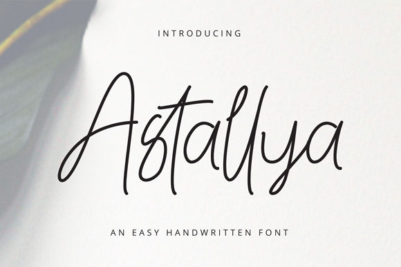 Astallya: The Perfect Handwritten Font for Makers