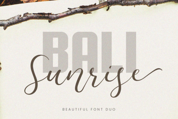 Bali Sunrise: A Bold Font for Your Brand