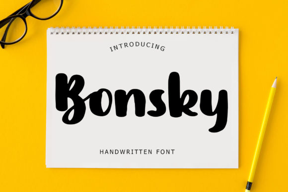 Bonsky: A Playful Handwritten Font for Modern Editorial Design