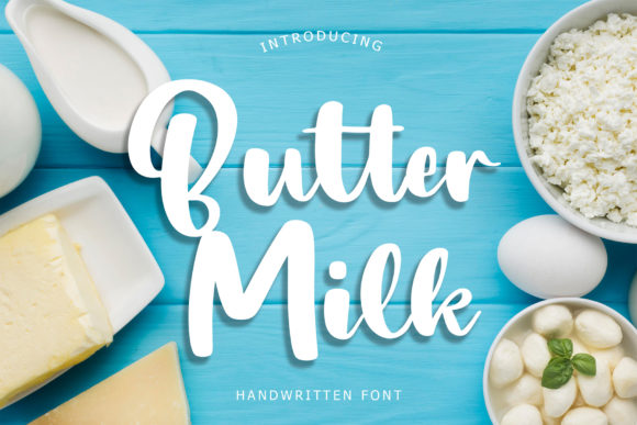 Butter Milk: A Trendy Handwritten Font for Marketers