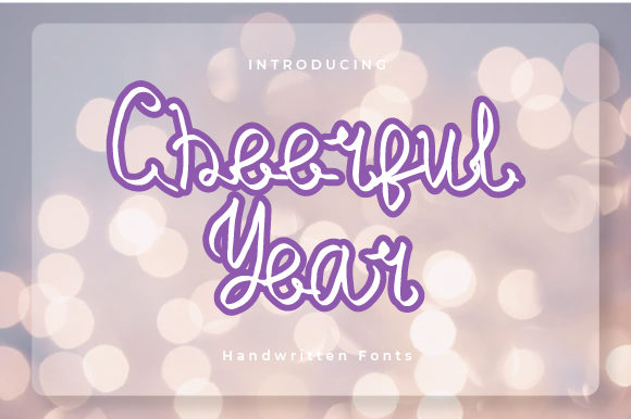 Cheerful Year: A Handwritten Font for Your Brand
