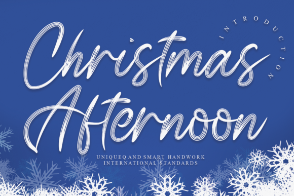 Christmas Afternoon: A Handwritten Font for Web Design