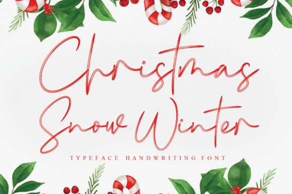 Christmas Snow Winter: A Handwritten Font for Elegant Branding
