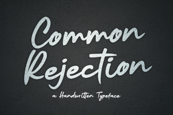 Common Rejection: A Stylish Handwritten Font for Modern Branding
