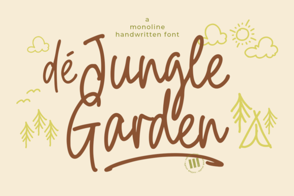 De Jungle Garden: A Handwritten Font for Your Brand