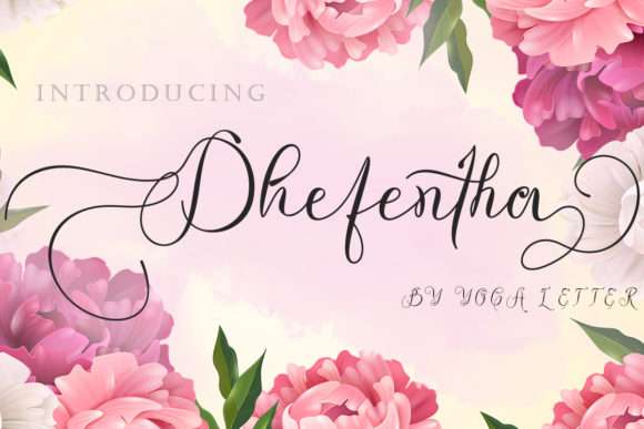 Dhefentha: A Romantic Script Font for Your Brand