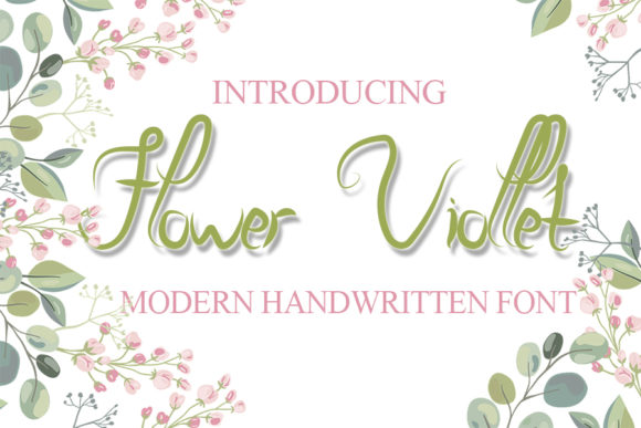 Flower Viollet: A Sweet Handwritten Font for Branding