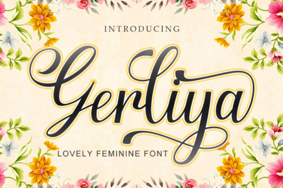 Gerliya: A Beautiful Script Font for Crafters