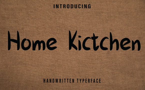 Home Kitchen: A Minimal Calligraphy Font for Modern Marketing Design