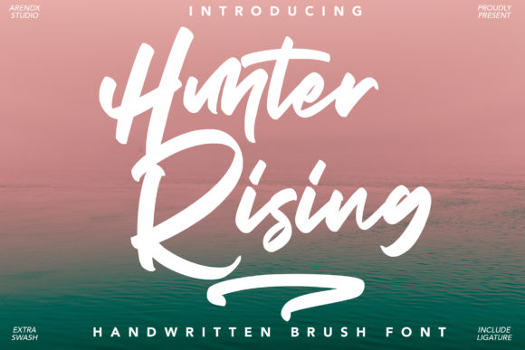 Hunter Rising: A Handwritten Font for Crafters and Makers