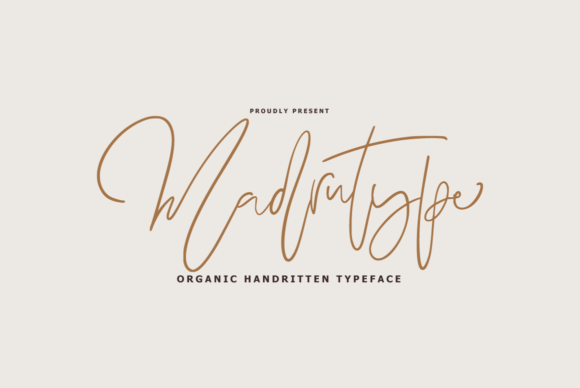 Madrutype: A Relaxed Handwritten Font for Editorial Design