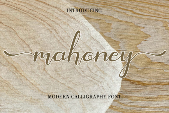 Mahoney: A Romantic Script Typeface for Brand Identity