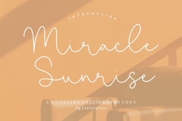 Miracle Sunrise: A Timeless Handwritten Font for Makers