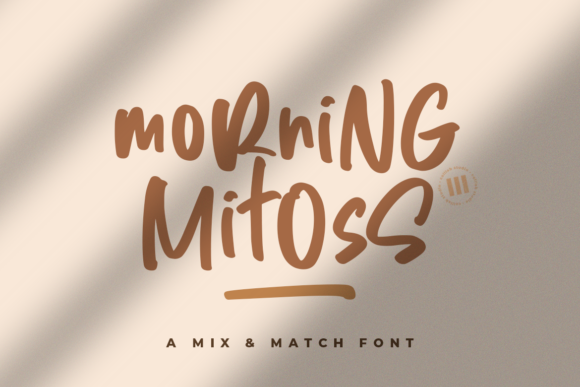Morning Mitoss: A Sweet, Handwritten Touch for Elegant Editorial Design