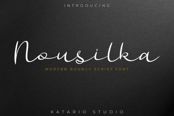 Nousilka: A Modern Script Font for Marketing