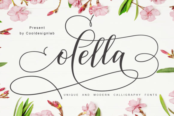 Olella: A Romantic Script Font for Small Business Branding