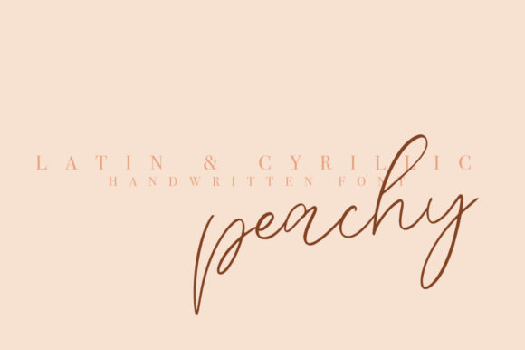 Peachy: A Handwritten Font for Your Brand