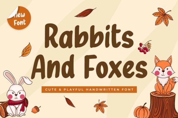 Rabbits and Foxes: A Playful Script Font for Warm Editorial Design