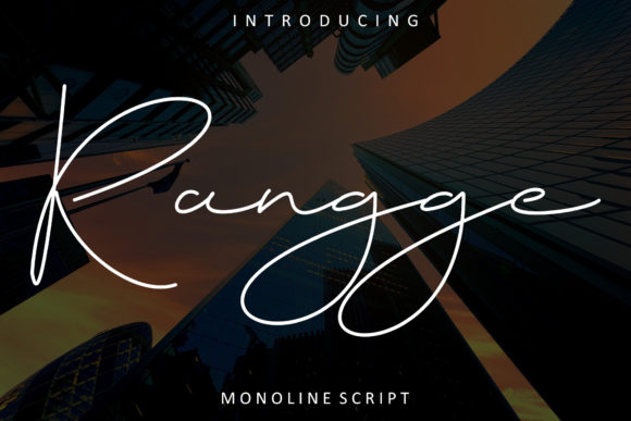 Rangge: A Handwritten Font for Elegant Editorial Design