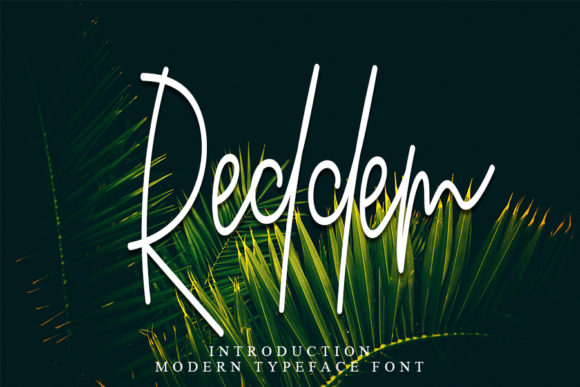 Reddem: A Handwritten Script Font for Modern Web and Digital Design