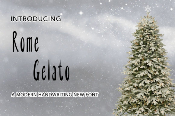Rome Gelato: A Handwritten Font for Campaigns