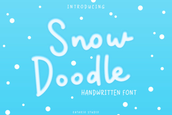 Snow Doodle: A Playful Display Font for Editors