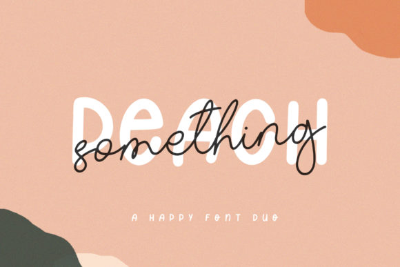 Something Peach: A Sweet Duo Font for Crafters