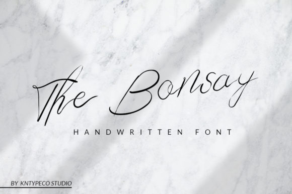 The Bonsay: A Stylish Script Font for Your Brand