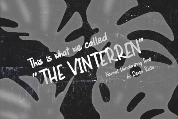 The Vinterren: A Clean Script Font for Modern Branding