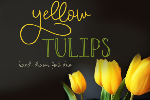 Yellow Tulips: A Hand-Drawn Font That Brings Rustic Charm to Brand Design
